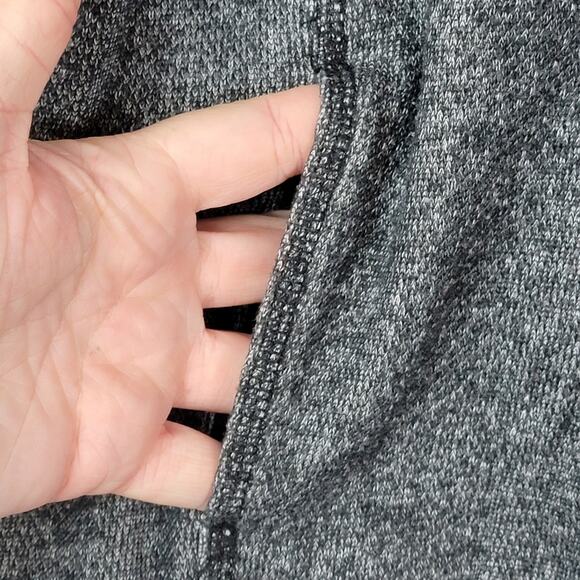 DKNY Grey Knit Moto Jacket, Sz M - Picture 4 of 5